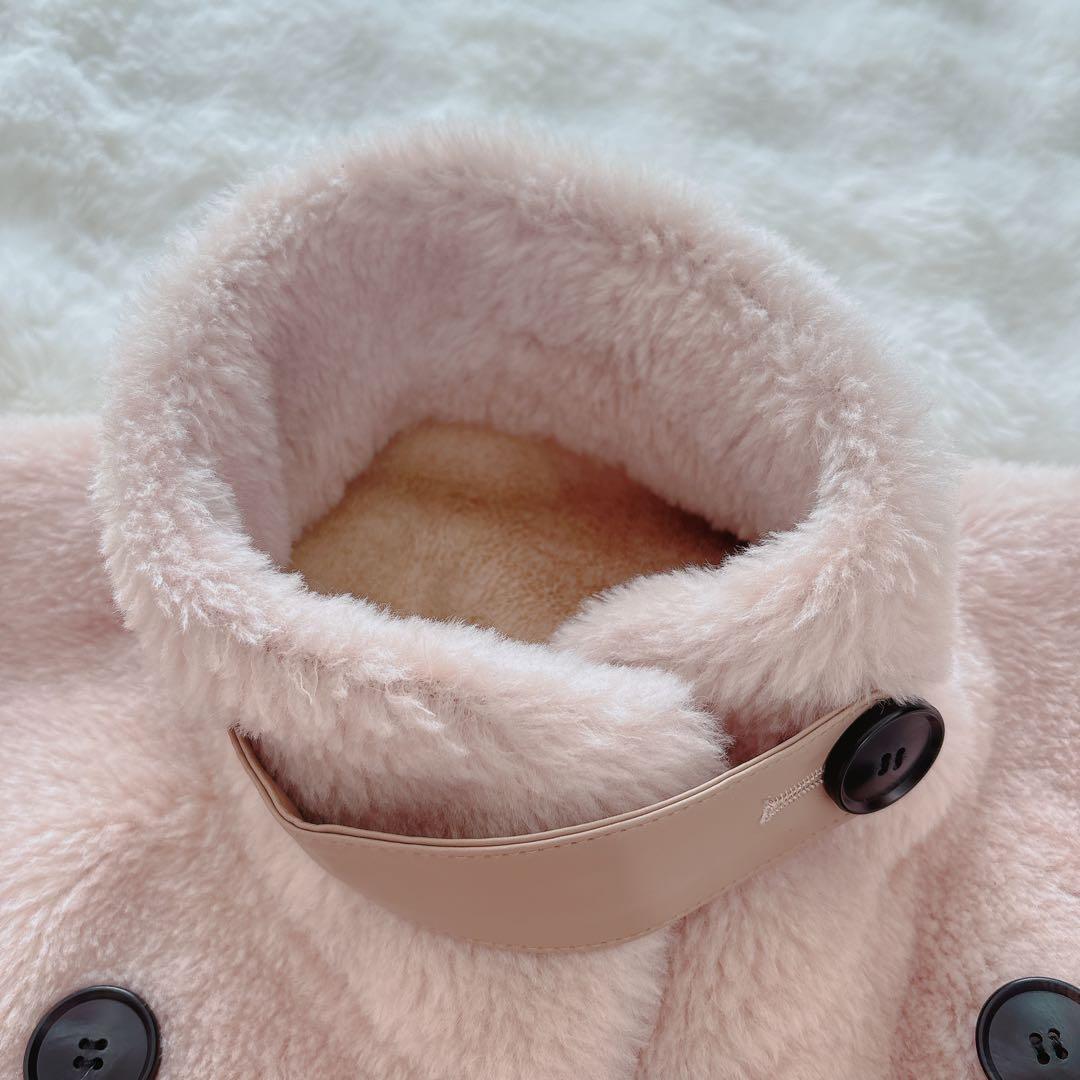 【新品未使用】LAULEN B3 ボアジャケット スタンドカラーファーコート M