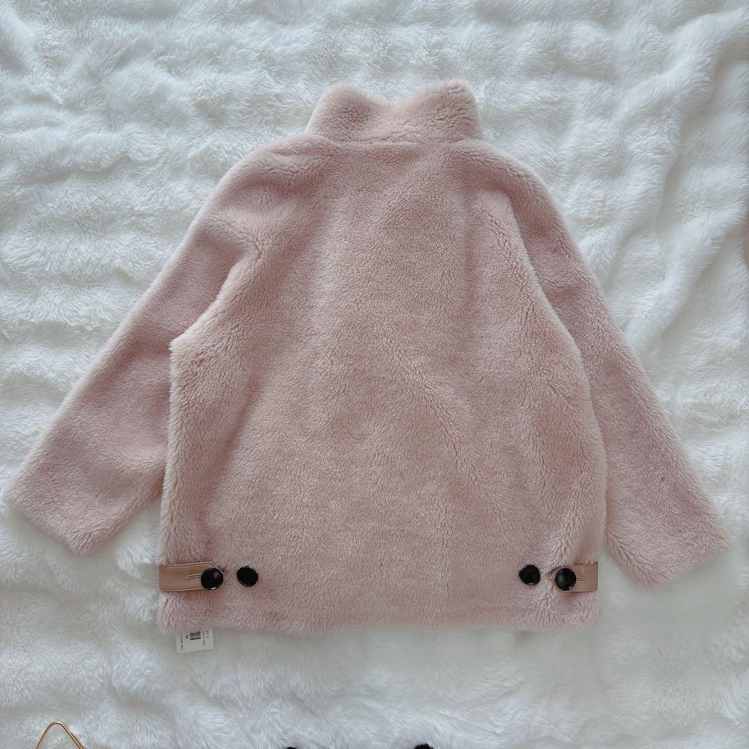 【新品未使用】LAULEN B3 ボアジャケット スタンドカラーファーコート M