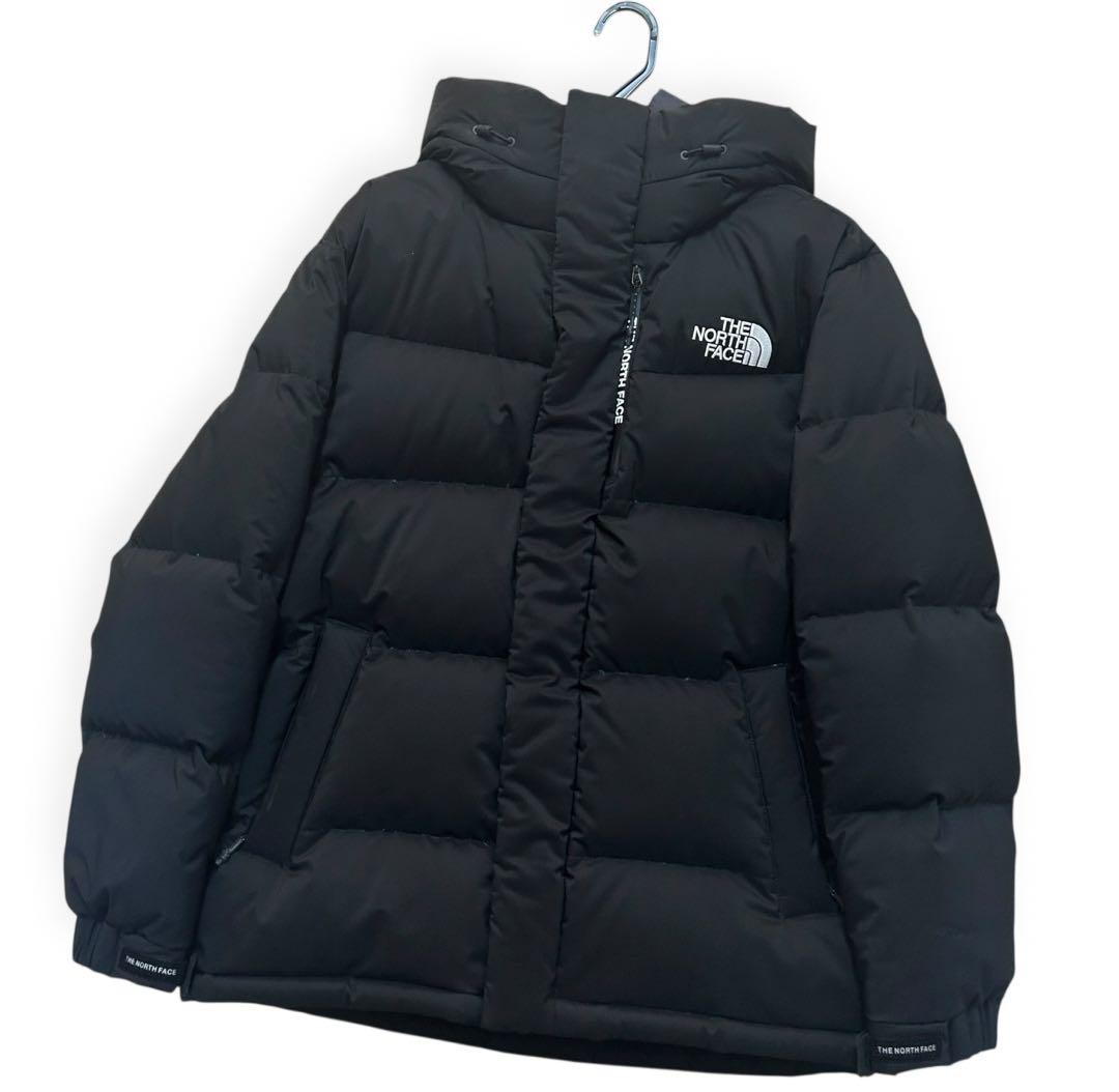 美品✨ノースフェイス ダウン L ブラック フーディー ジップアップ パーカー