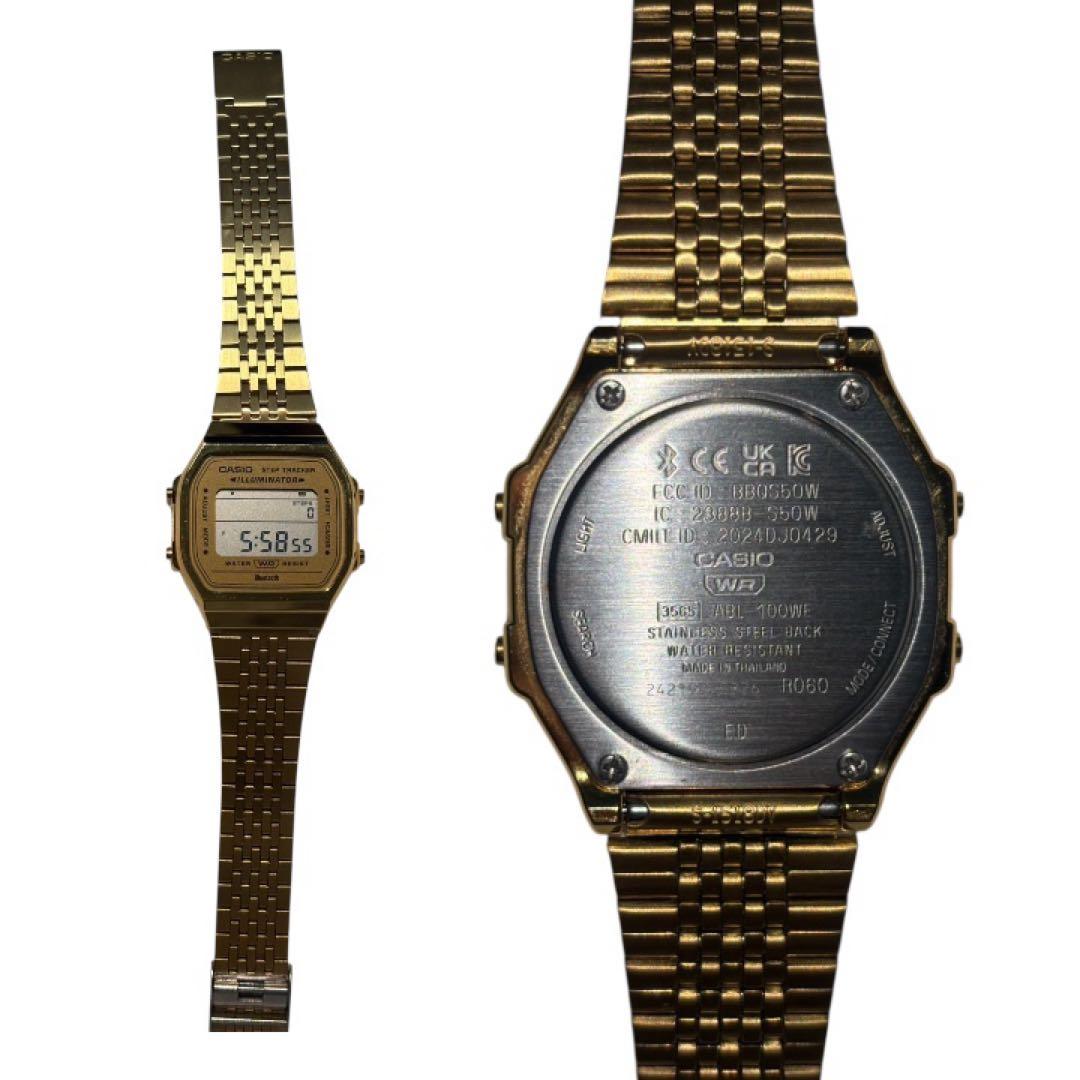 CASIO ABL-100WEC 【アプリ対応版】ゴールドデジタル腕時計