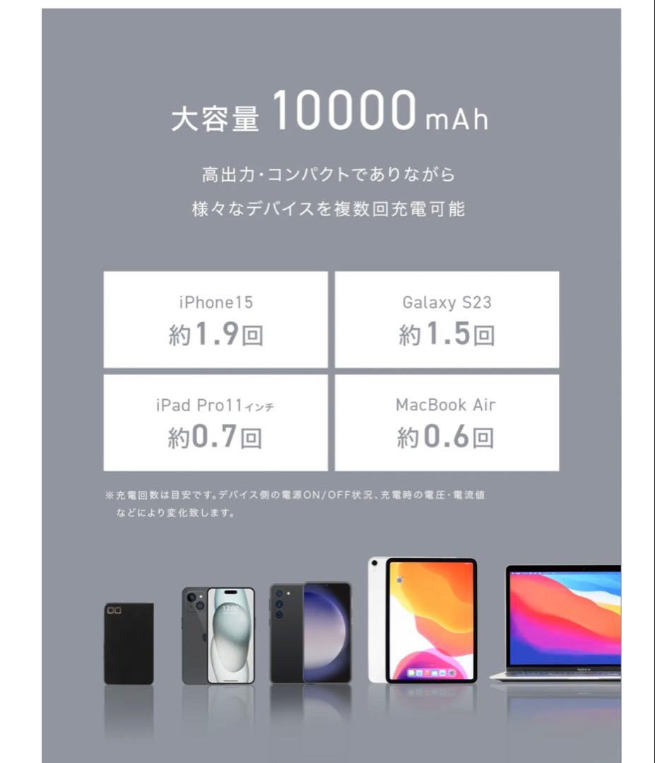 新品CIO SMARTCOBY ProPLUGⅡ 67W3C モバイルバッテリー