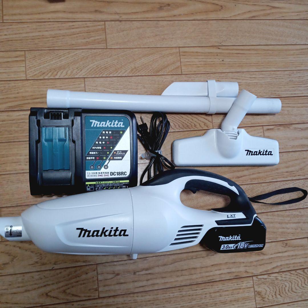 マキタ18V充電式クリーナーCL180FD純正バッテリー、充電器付
