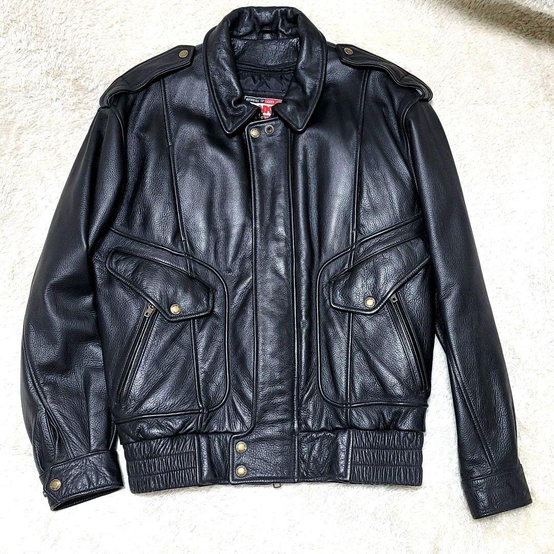 NANKAI シングル レザー ライダースジャケット 取り外し可能ライナー付き
