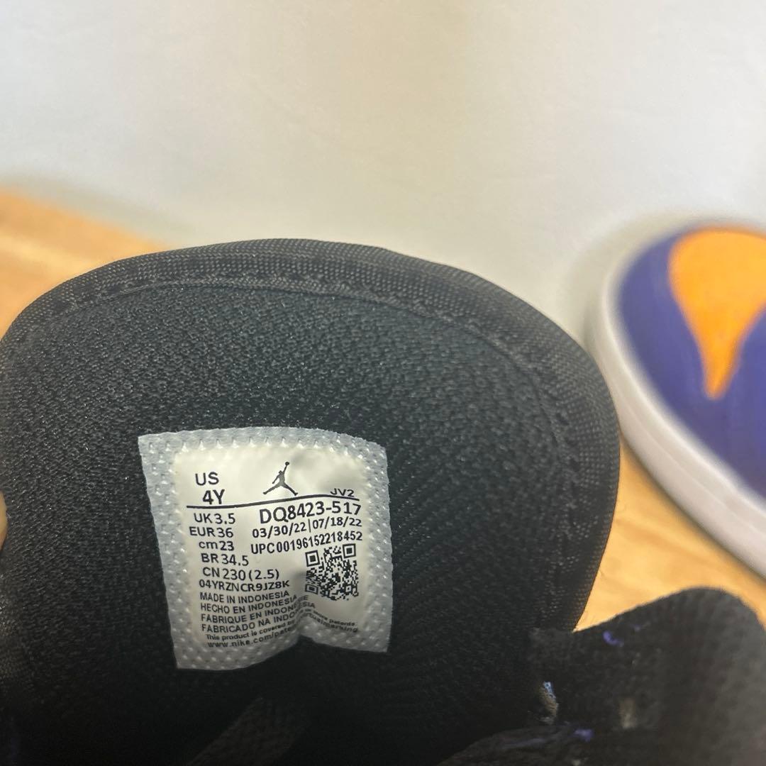 Nike Air Jordan 1 Mid \"Lakers\" 23㎝