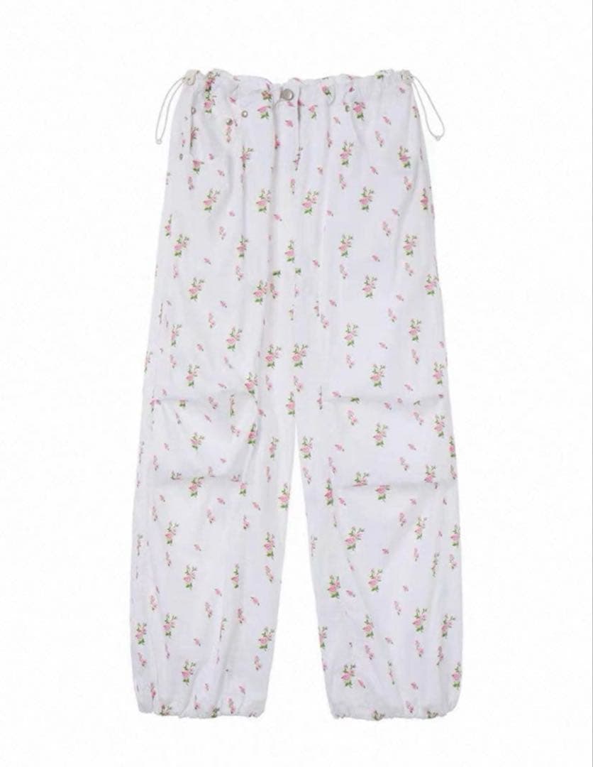 OPENYY 花柄パラシュートパンツ