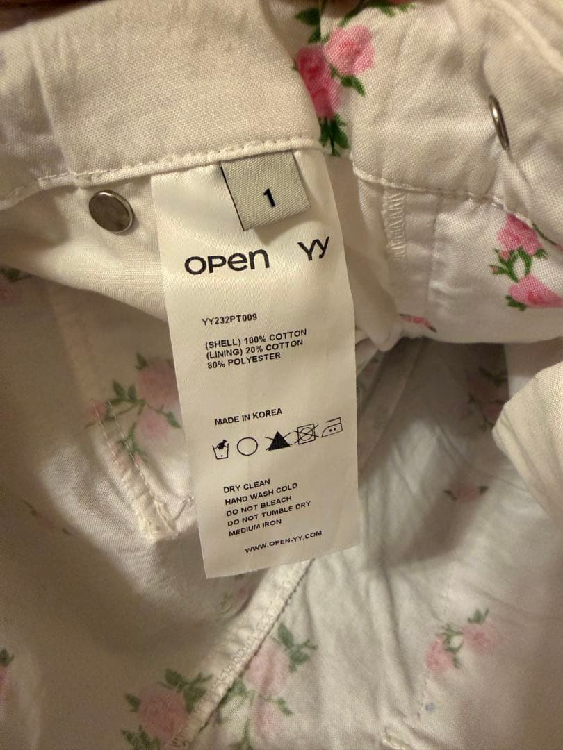 OPENYY 花柄パラシュートパンツ