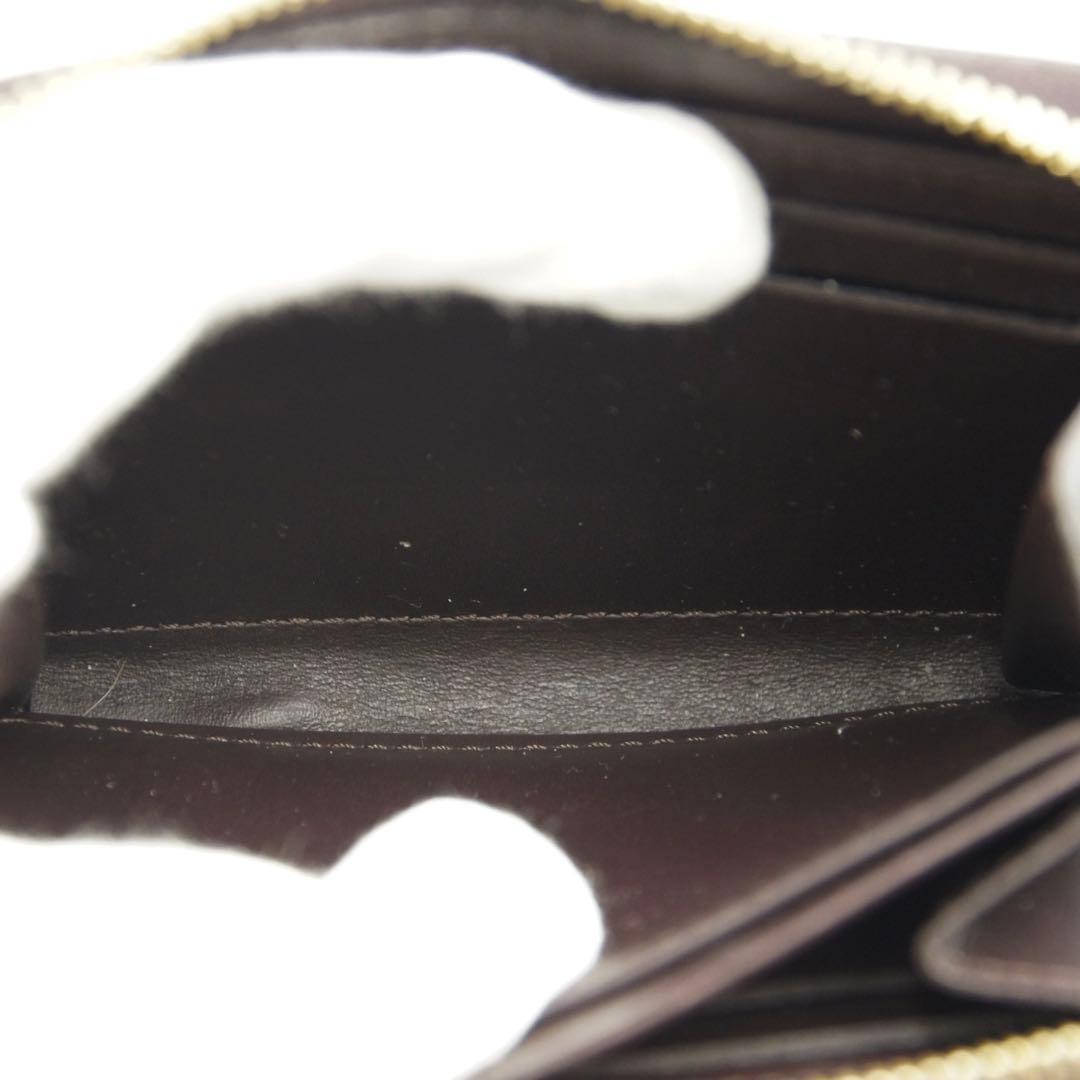 LOUIS VUITTON ジッピーパース ヴェルニ ブラウン