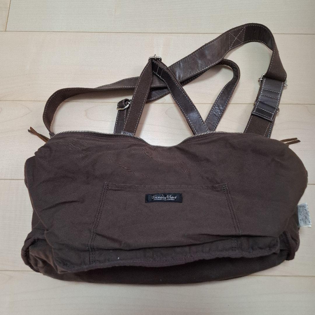 「激レア」「希少」「馬革」　TORNADO MART　ブラウン ショルダーバッグ