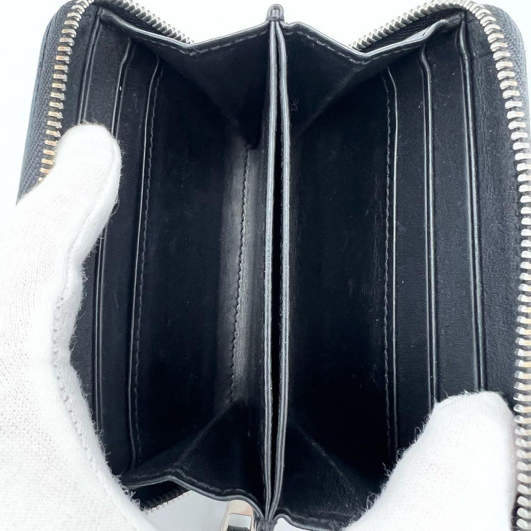 【美品】LOEWE　ケース　パズル　アナグラム　レザー　ラウンドジップ　青