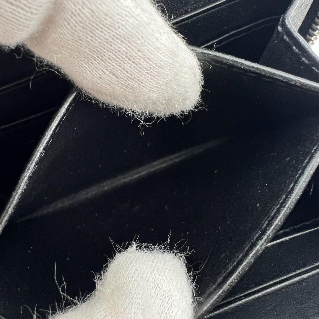 【美品】LOEWE　ケース　パズル　アナグラム　レザー　ラウンドジップ　青