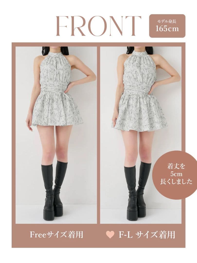 【当日発送】Darich ダーリッチ アメスリギャザーフレアミニワンピース FL