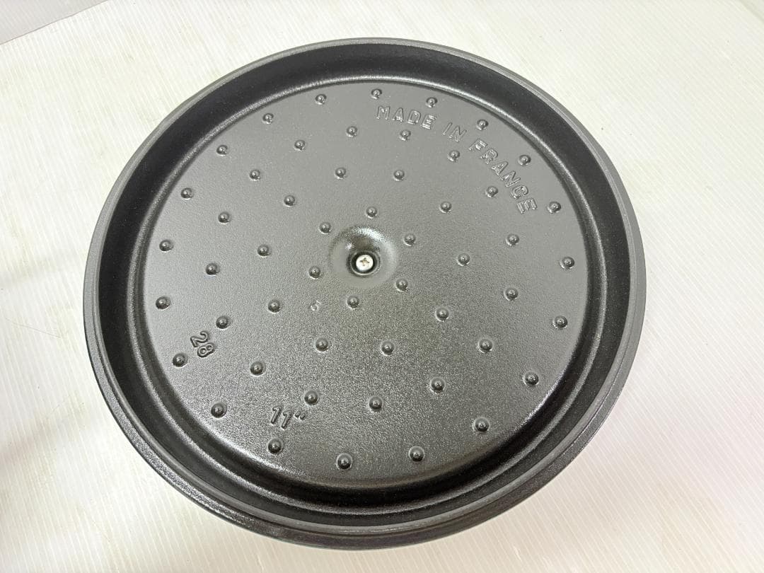 未使用 STAUB ストウブ ピコ・ココット 28cm ブルー 鋳鉄 ホーロー