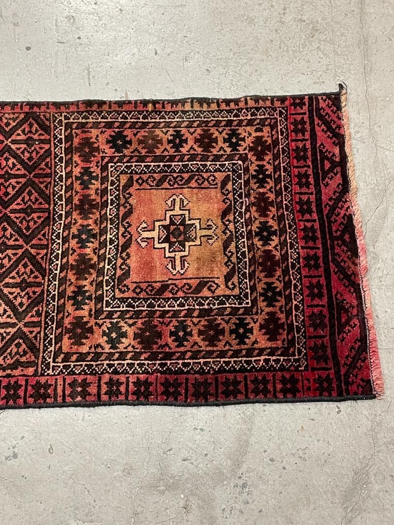 ⚪︎Vintage Rug⚪︎233cm×74cm　バルーチ族　ペルシャ　80s