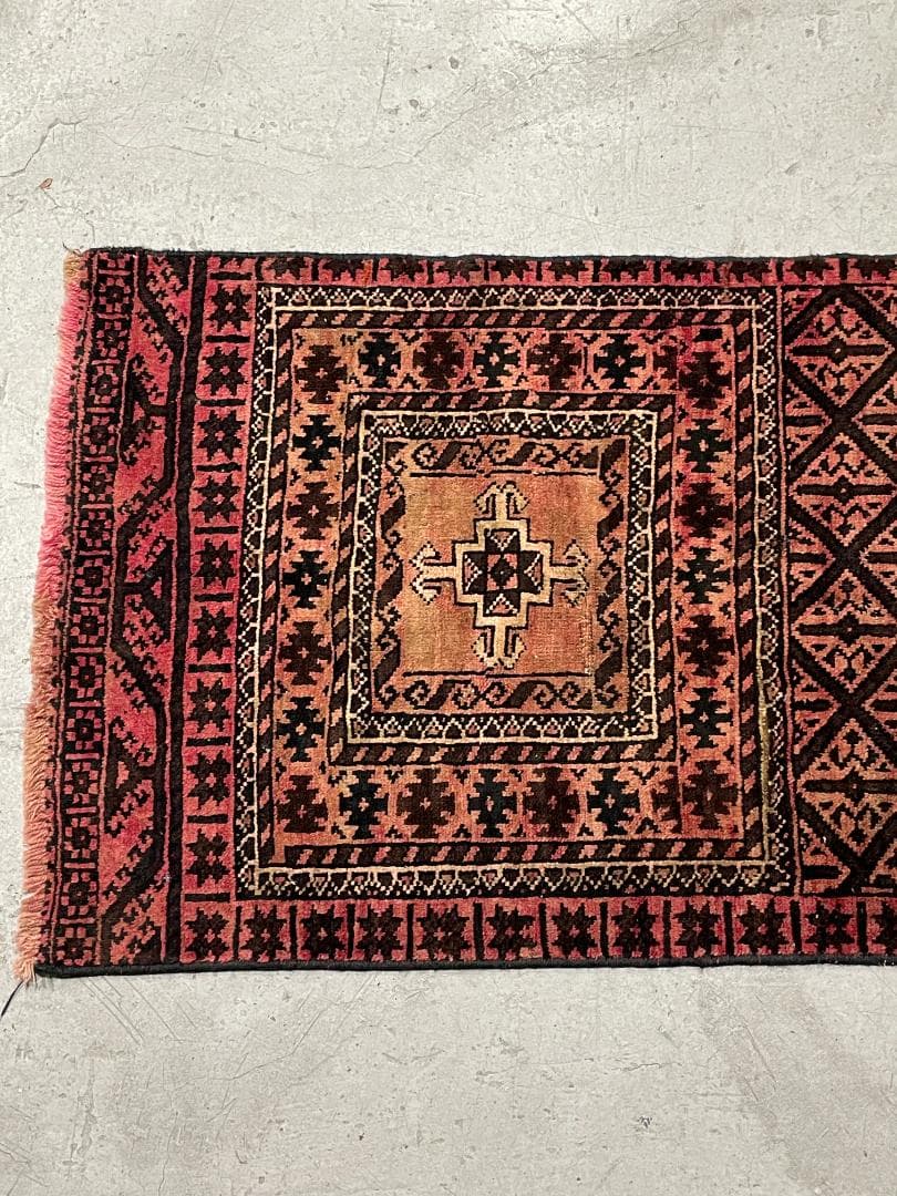 ⚪︎Vintage Rug⚪︎233cm×74cm　バルーチ族　ペルシャ　80s