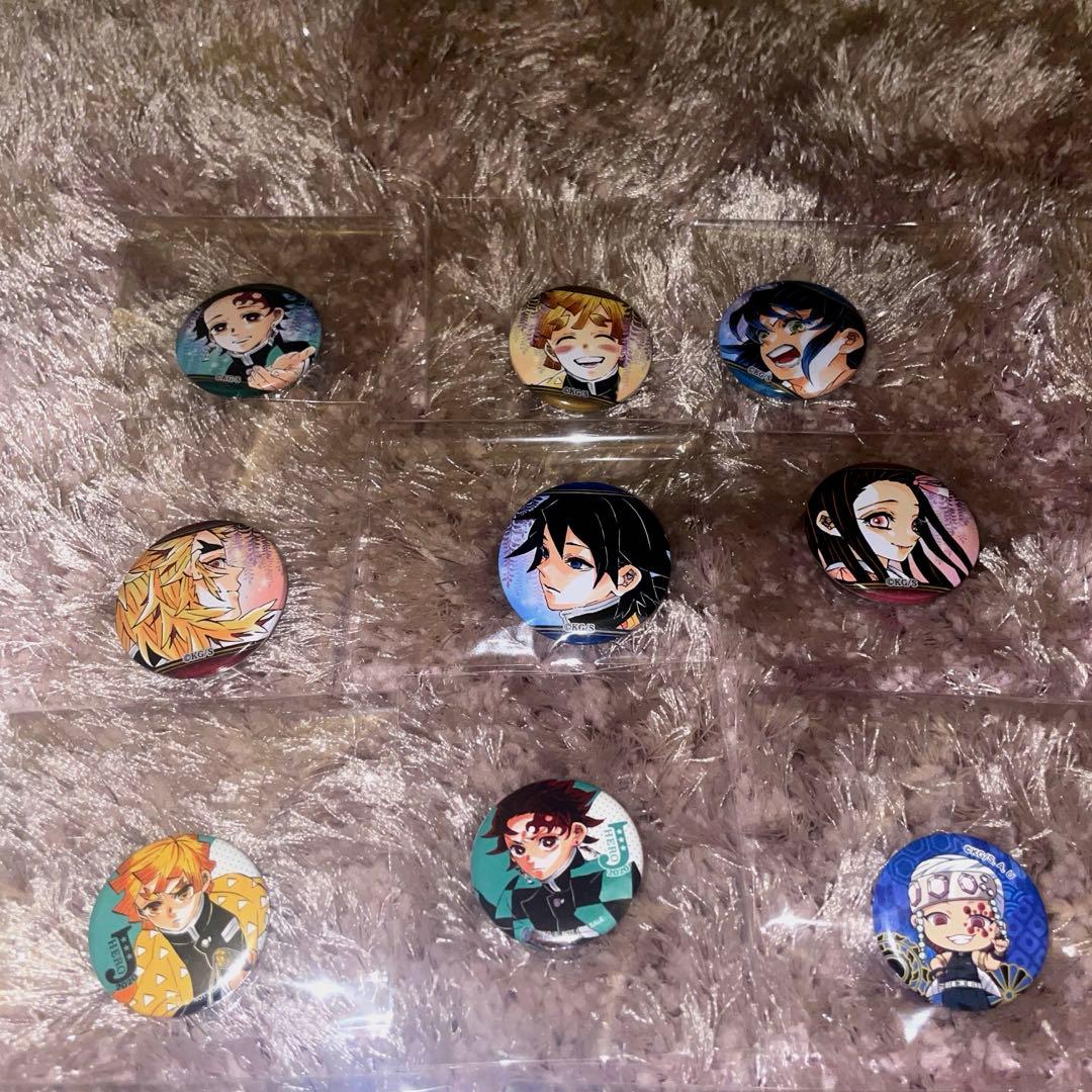 鬼滅の刃　缶バッチ＋ミニフィギュア61個セット