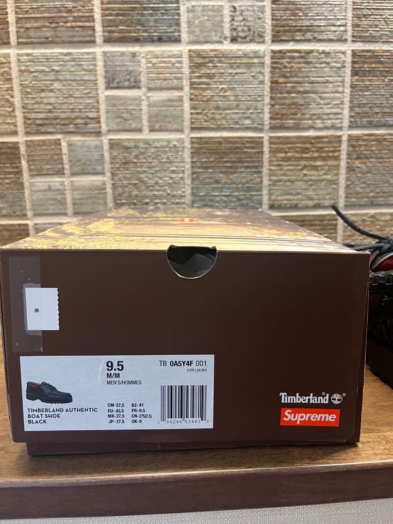 Supreme × Timberland 3-Eye woven US 9,5