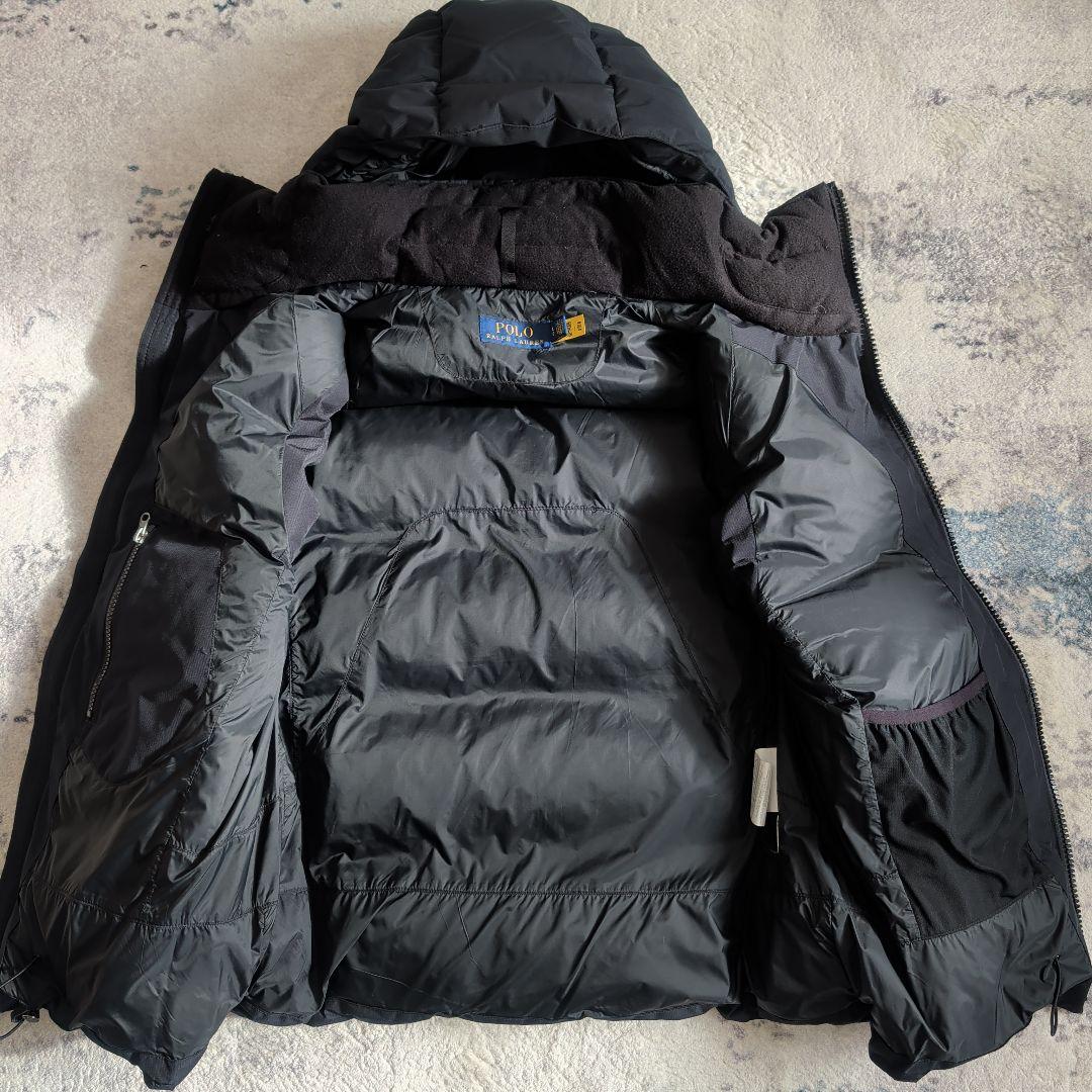極美品 ポロラルフローレン 現行 ダウンベスト ビッグポニー 2way 黒 L