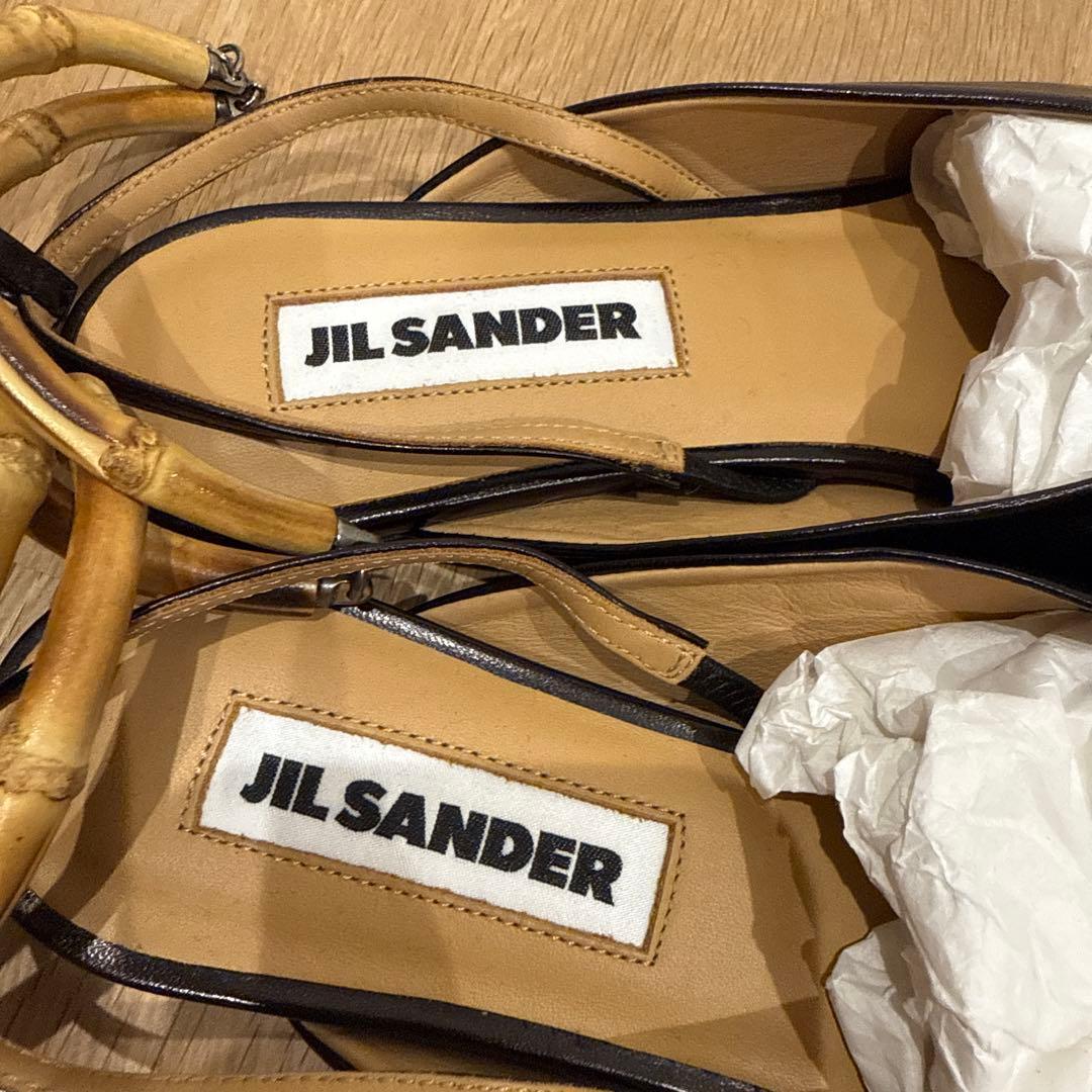 新品未使用　JIL SANDER バンブーフラットミュール　37