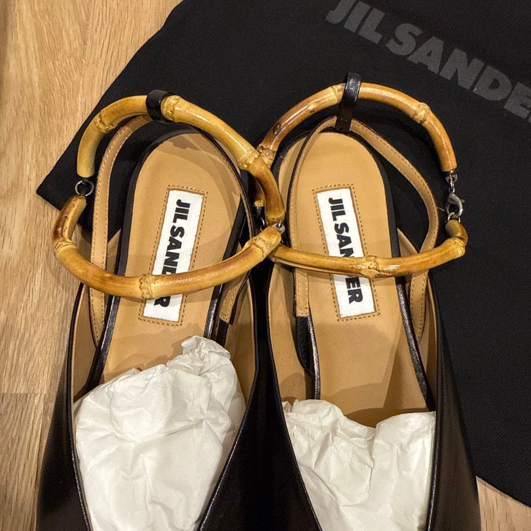 新品未使用　JIL SANDER バンブーフラットミュール　37