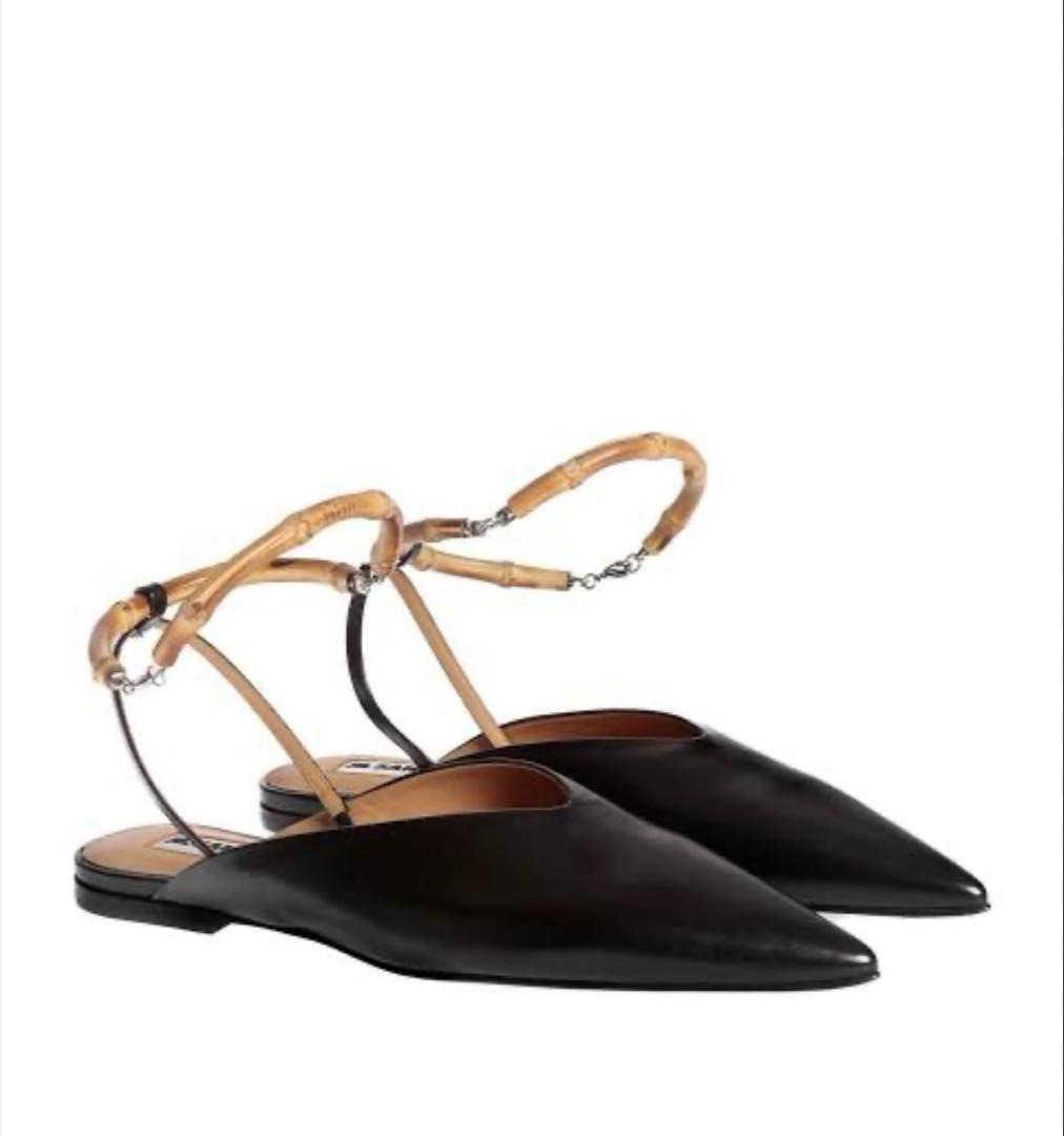 新品未使用　JIL SANDER バンブーフラットミュール　37