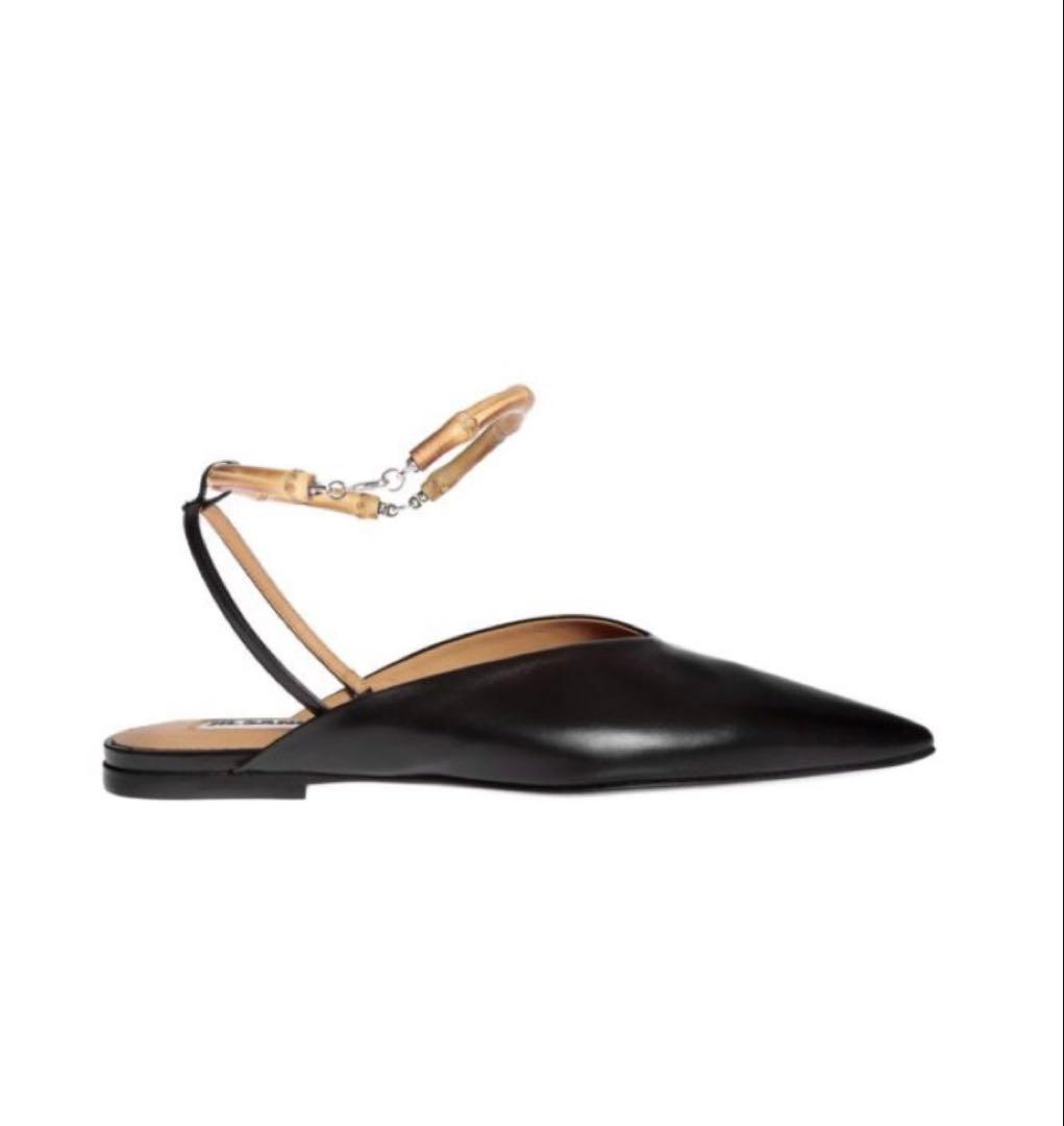 新品未使用　JIL SANDER バンブーフラットミュール　37