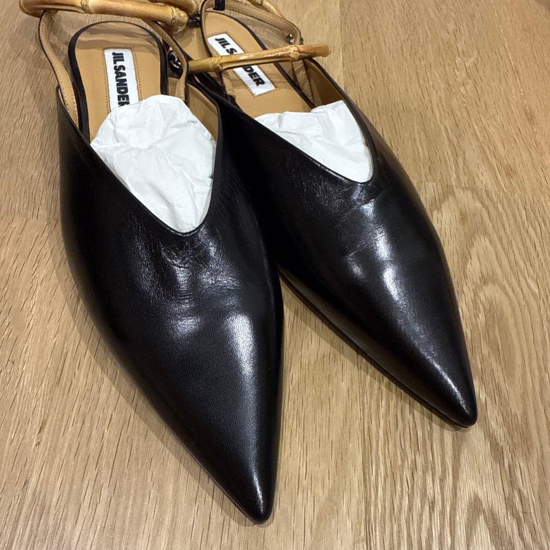 新品未使用　JIL SANDER バンブーフラットミュール　37