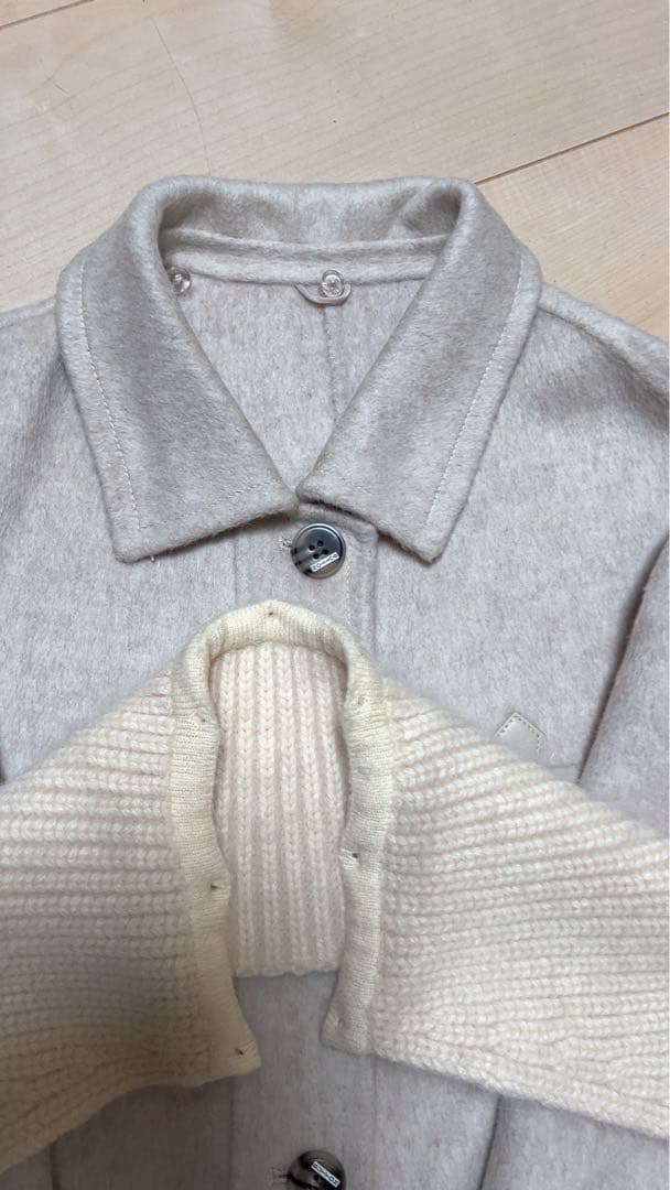 新品☆優しい雰囲気のカシミヤ混ウール ロングコート レディースロングコート