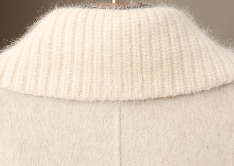 新品☆優しい雰囲気のカシミヤ混ウール ロングコート レディースロングコート