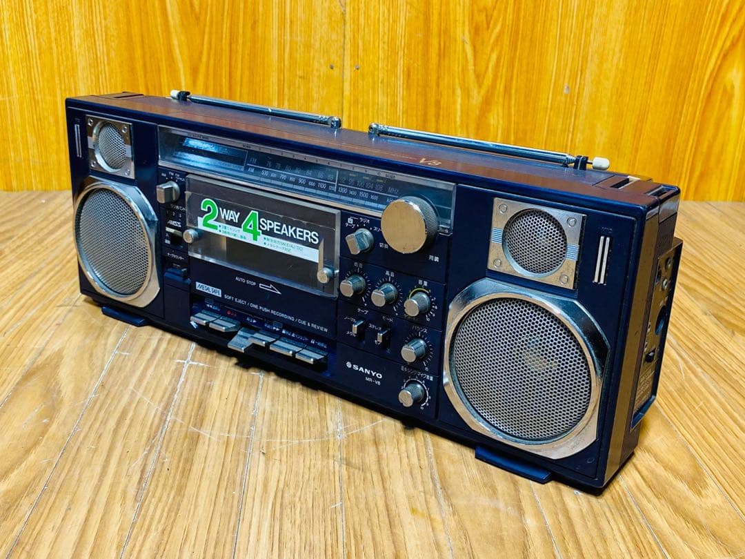 SANYO 2WAYスピーカー カセットデッキ MR-V8