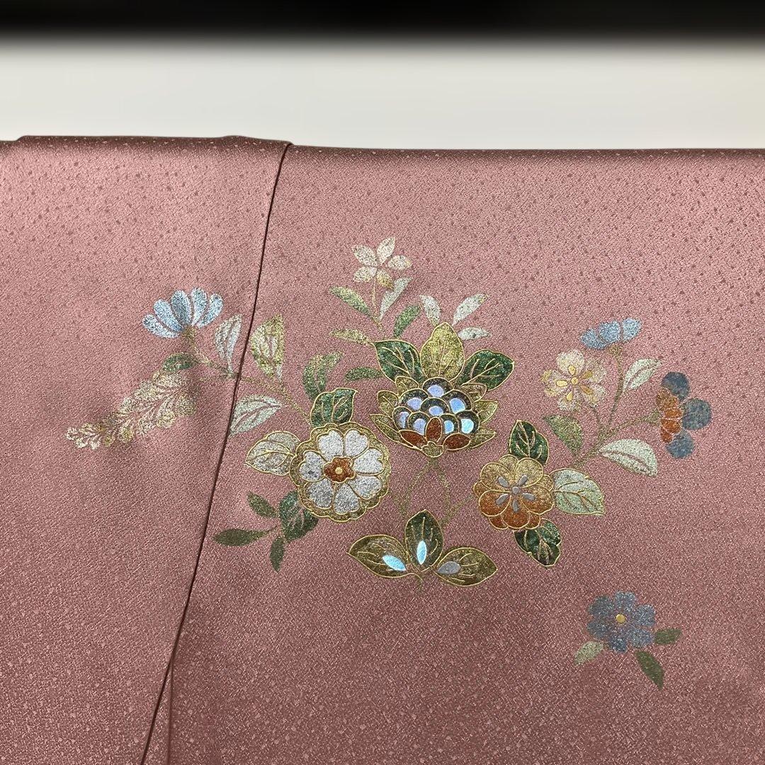 「1月展」 No.2712 正絹作家物金銀彩訪問着　落款　美品