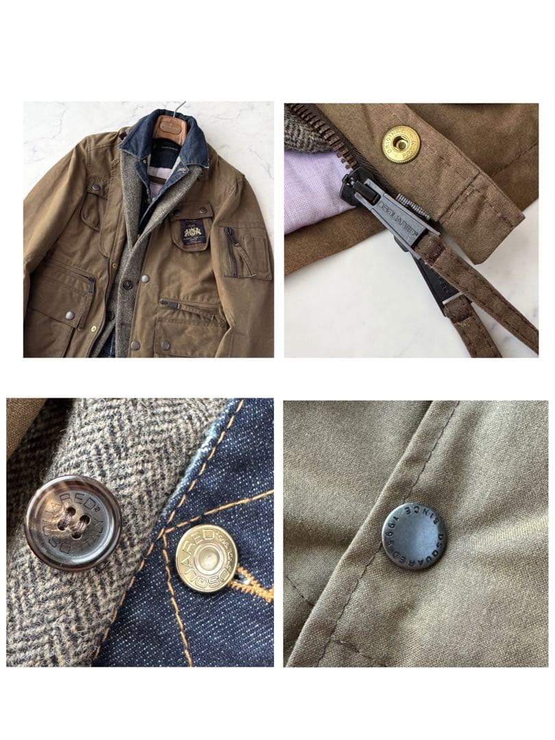 DSQUARED2 ディースクエアード ジャケット ツイード ブルゾン 48 L