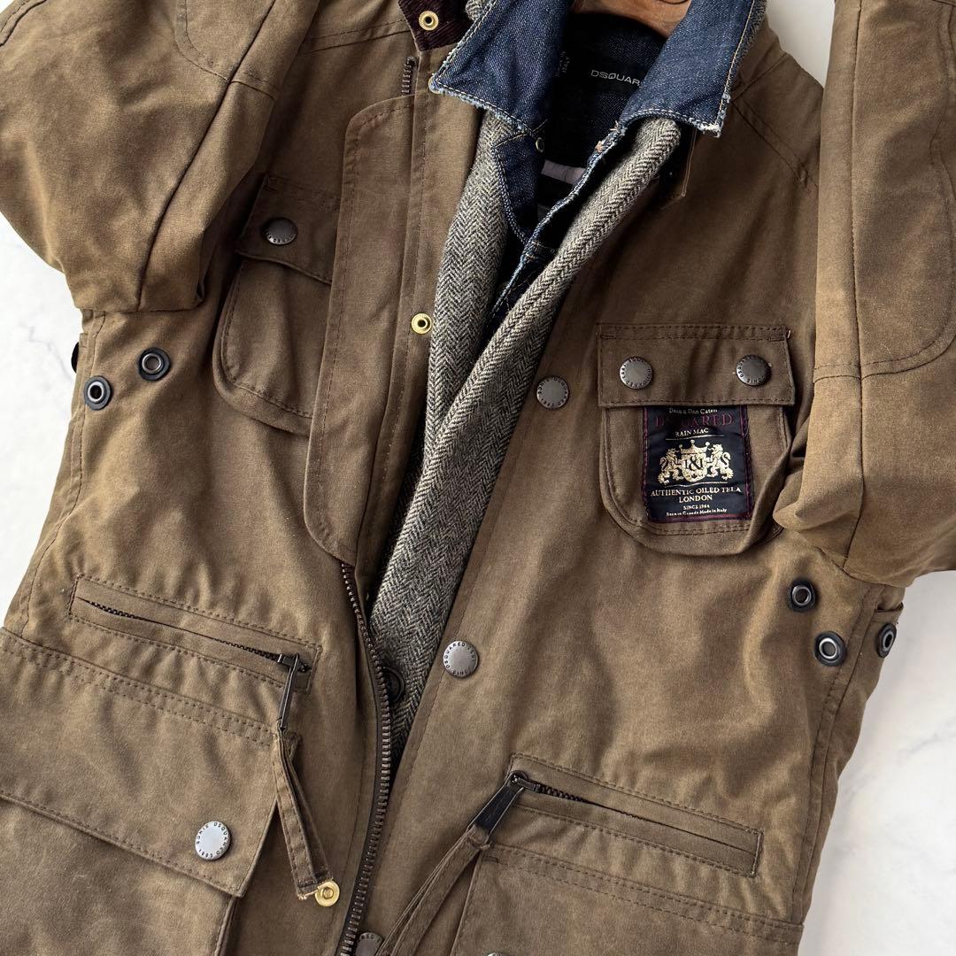 DSQUARED2 ディースクエアード ジャケット ツイード ブルゾン 48 L