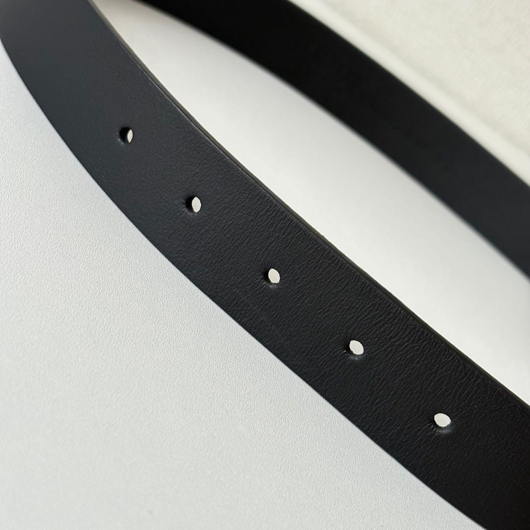 LEFIJE レフィエ　Tresor 75 黒　ブラック　カウレザーベルト　本革