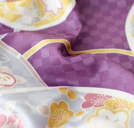 岡重　花鼓柄　シルック　替え袖