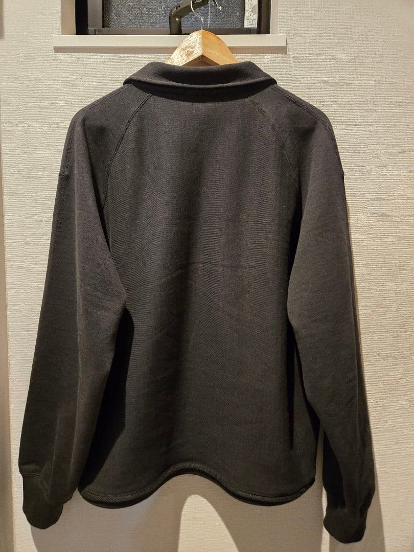 ULTERIOR シルキーテリー ハーフジップスウェット