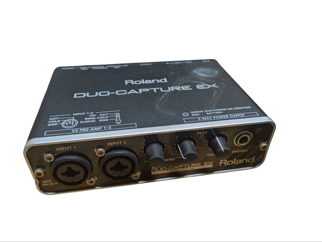 オーディオテクニカATH-M50X ローランドDUO-CAPTURE EX