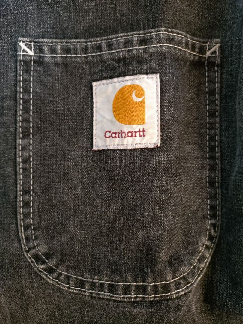 【カーハート】【Lサイズ】【ブラックデニム】【チョアコート】カバーオール