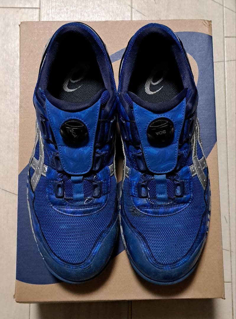 【レア】アシックス 安全靴 27㎝ CP401 限定モデルインペリアルブルー