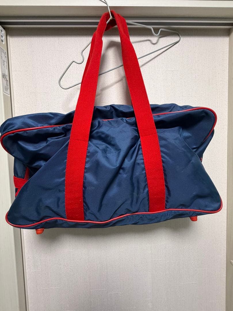 【希少】アディダス　ビンテージ　80s　 スクールバッグ　ボストンバッグ　スクバ