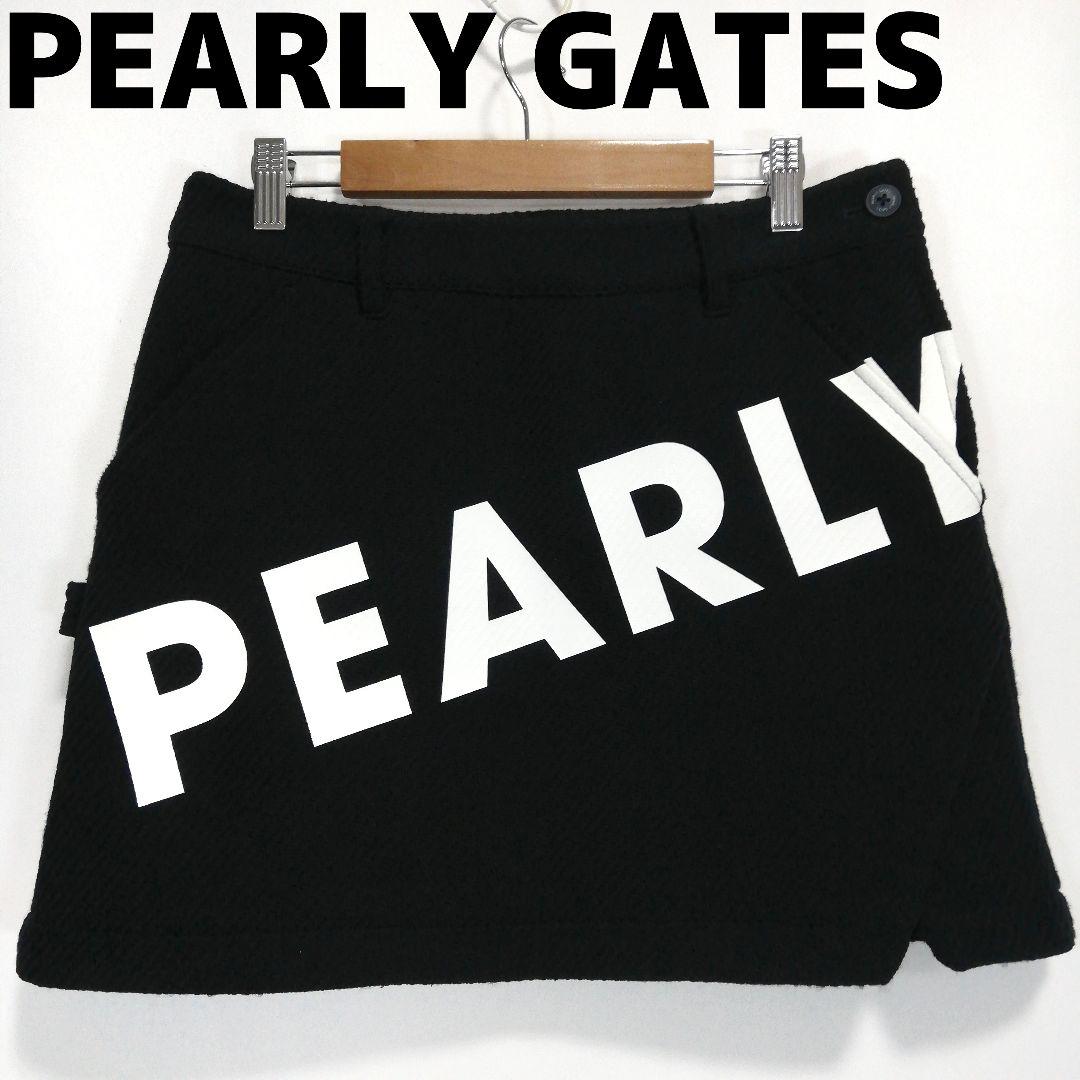 PEARLY GATES ゴルフウェア スカート ビッグロゴ 黒 パーリーゲイツ