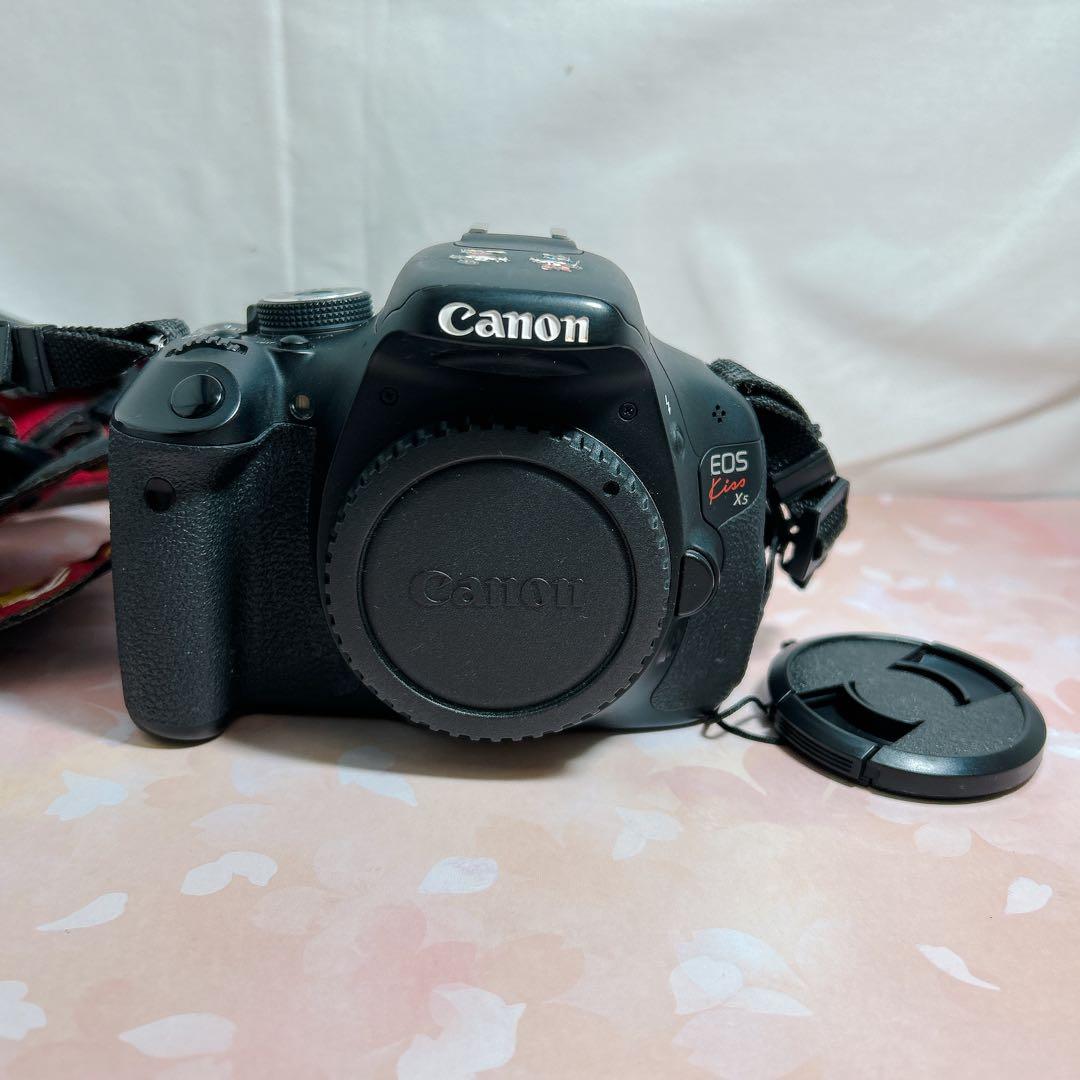 Canon EOS Kiss X5 レンズ2本セット 取説 キャノン 一眼レフ