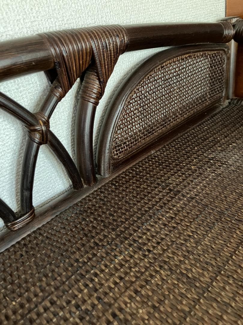 《ラタン チェスト》 籐 タンス 6段 昭和レトロ アンティーク家具