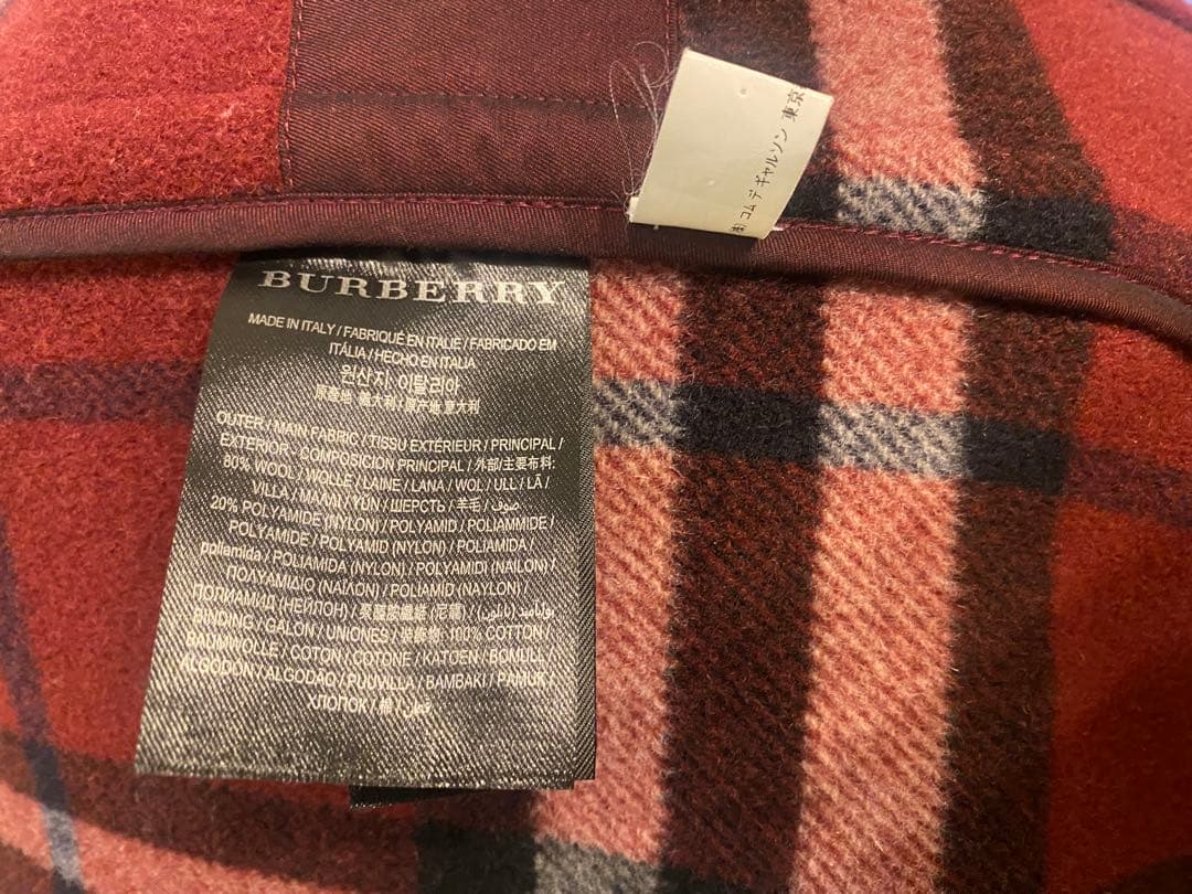GOSHA RUBCHINSKIY BURBERRY ダッフルコート ボルドー