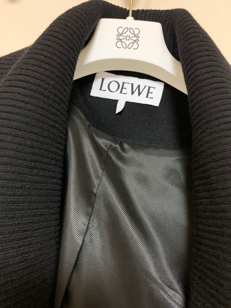 LOEWE ダブルコート ウール ブラック サイズ48