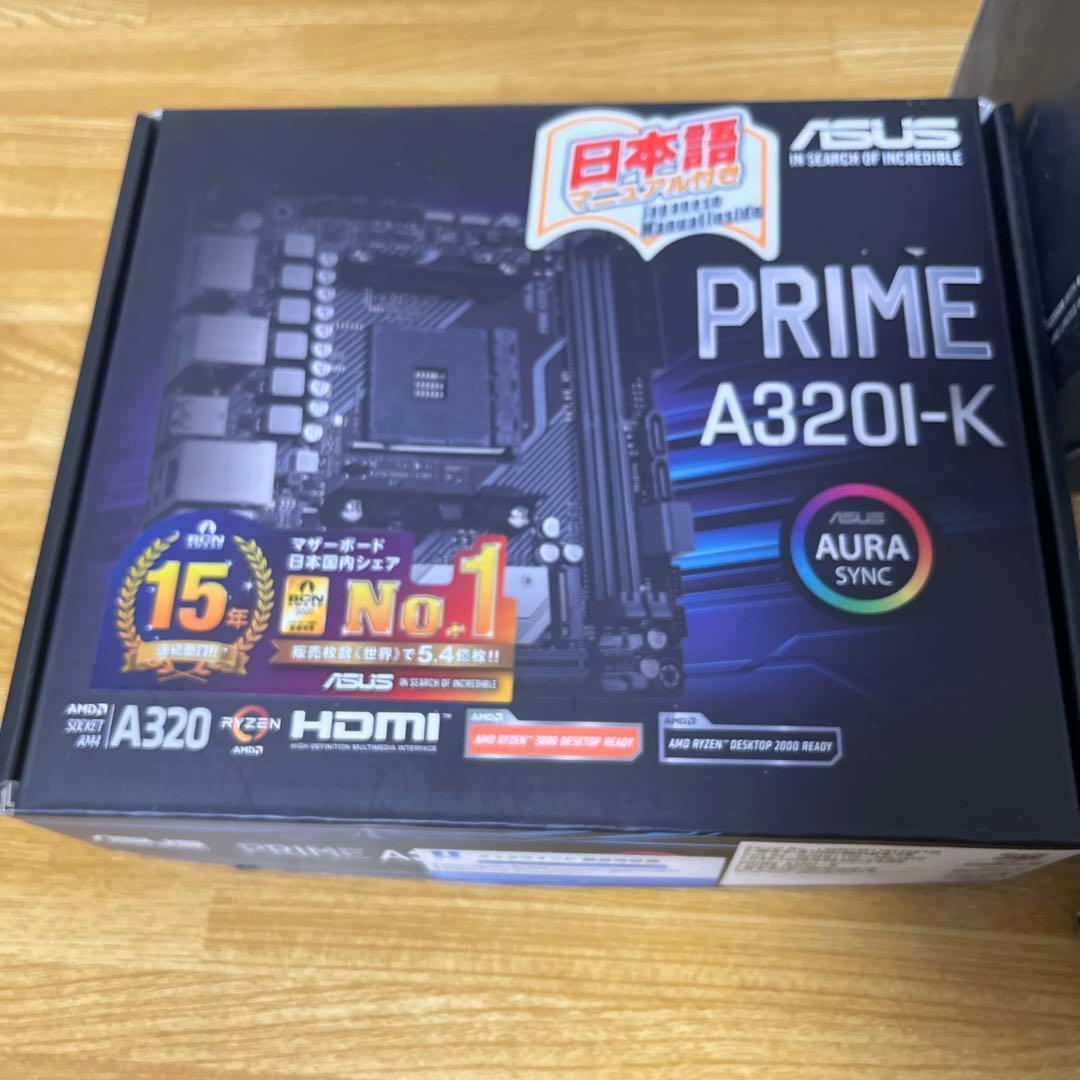 マザーボード ASUS PRIME A320i-K / 2400G / 4gb