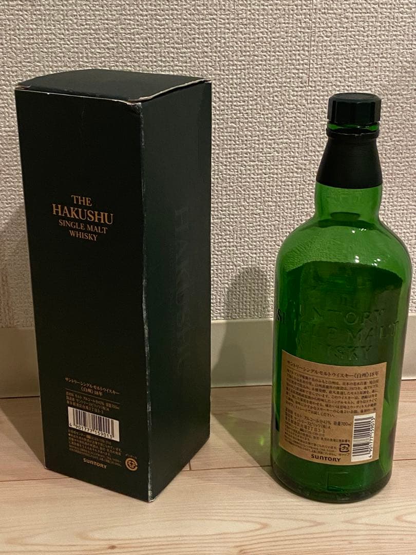 【今週末限定値下げ空き瓶＋箱付き】白州18年シングルモルトウイスキー 700ml