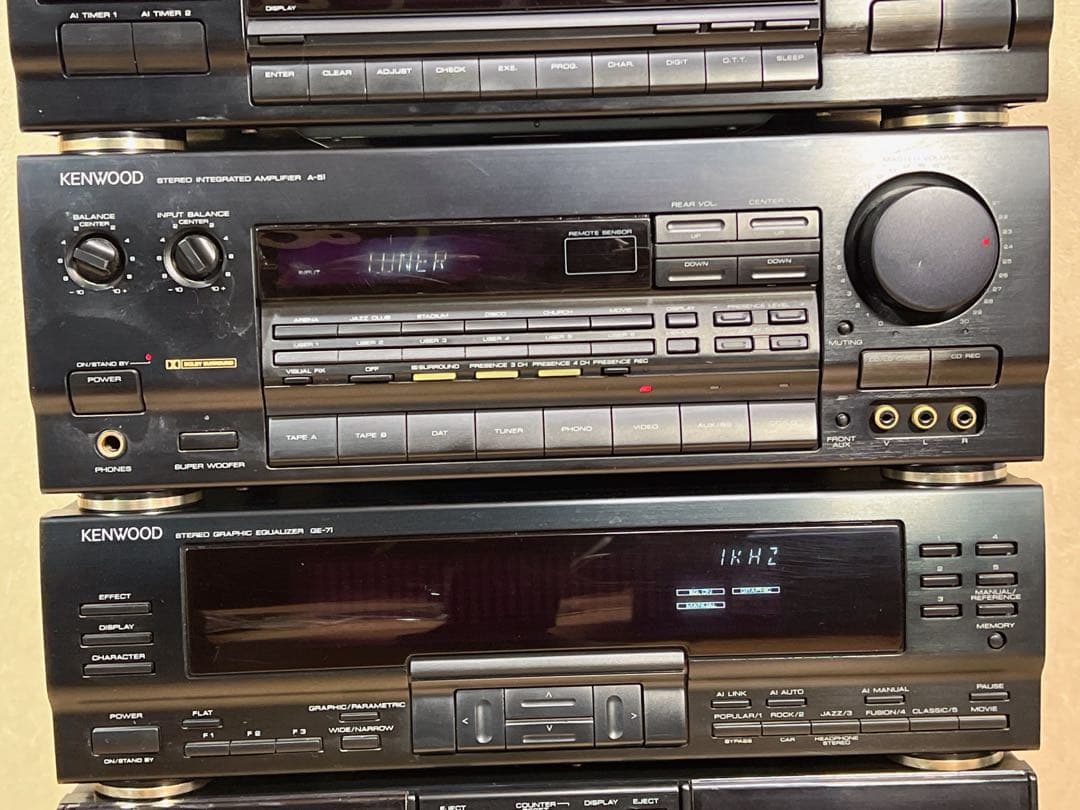 KENWOOD ケンウッド シリーズ　コンポセット稀少　ステレ ジャンク品