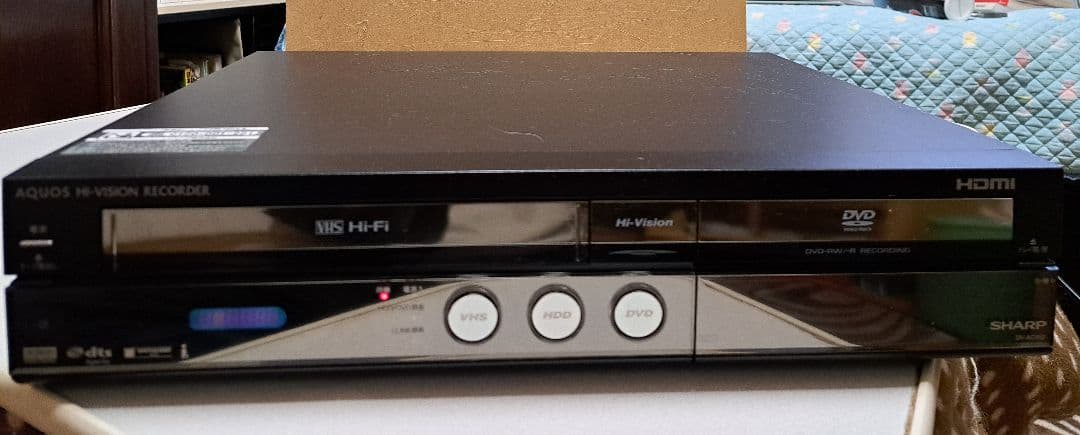 着払い発送！部品取りジャンク品！SHARPビデオ、DVD、HDDデッキ