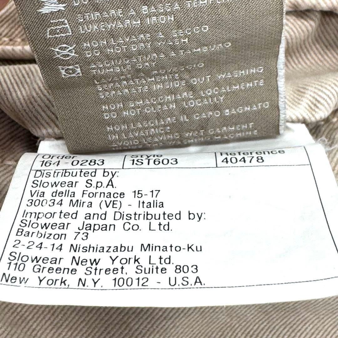 未使用品　インコテックス　ベージュ スリムフィット　チノパン タグ付　w30 ￼