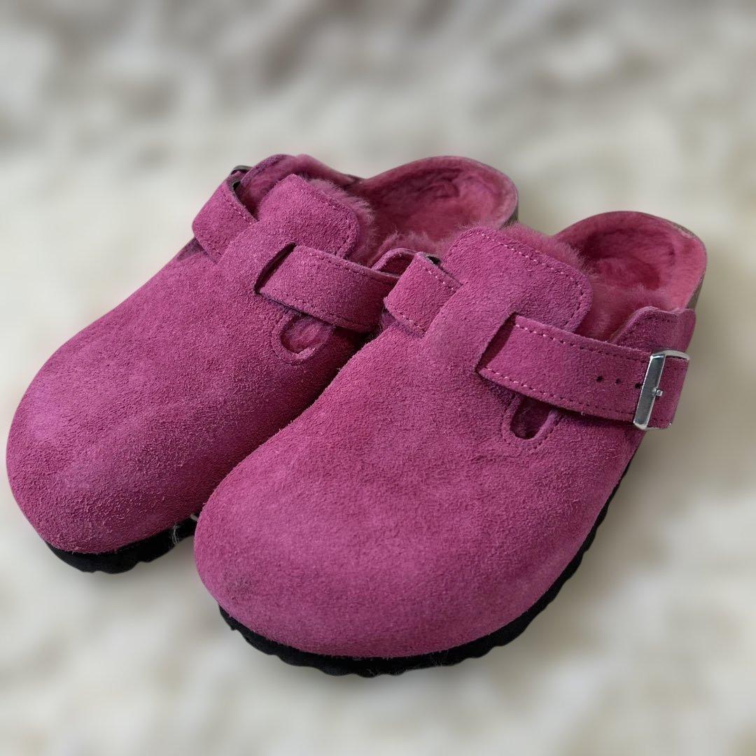 美品　BIRKENSTOCK BOSTON SHEARLING 24cm